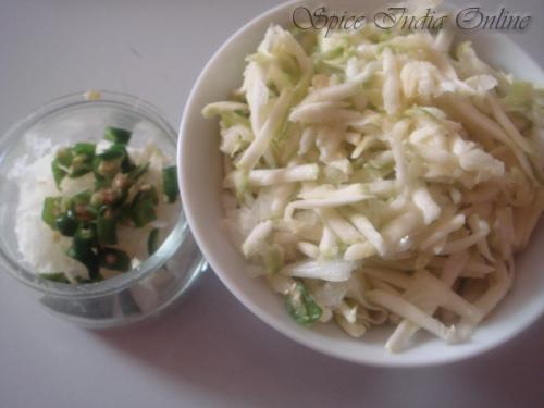 Zucchini scrambled eggs