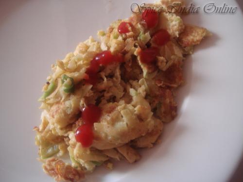 Zucchini scrambled eggs